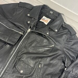 VINTAGE EXCELLED MOTORCYCLE JACKET MENS SIZE 46 R